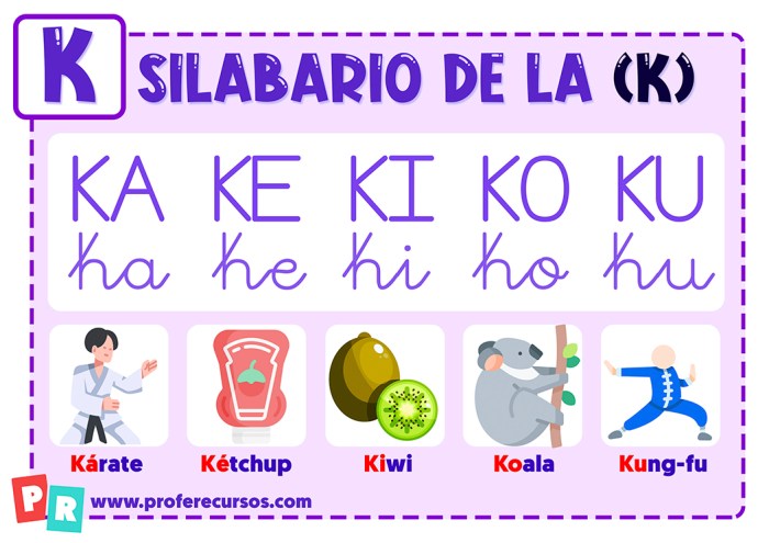 Ku ki ke ka ko letra silabas para con palabras la las teacherspayteachers 14k followers choose board teachers