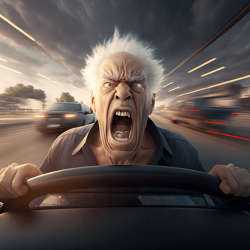 Road rage affects a driver by