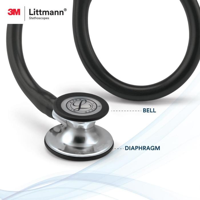 Stethoscope with bell and diaphragm